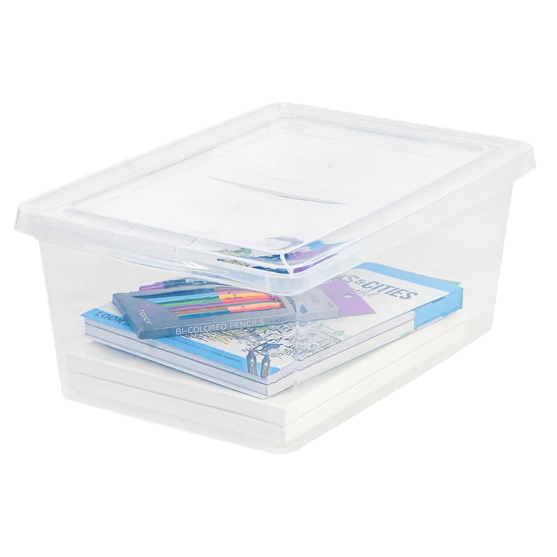 IRIS® 17qt. Clear Snap Top Storage Boxes, 8ct.