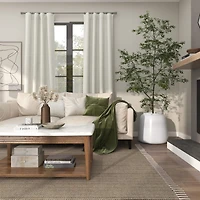 20" White Modern Wide Floor Vase