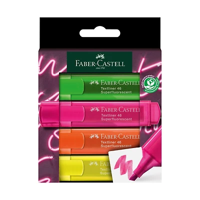 Faber-Castell® 4 Color Textliner 46 Highlighters