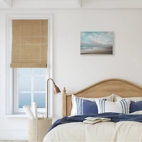 Stupell Industries Crashing Waves on Beach Surfer Purple Board Wall Plaque