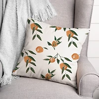 Peachy Pattern 18" x 18" Throw Pillow
