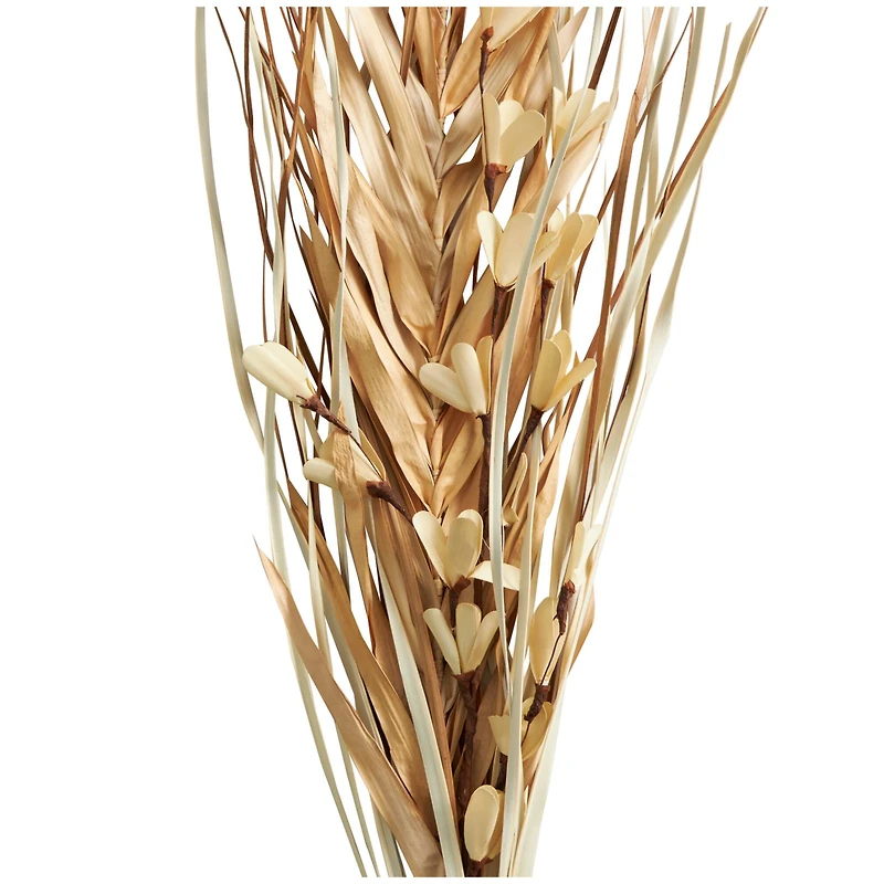 Mixed Light Brown Palm Leaf & Branch Foliage Bundle