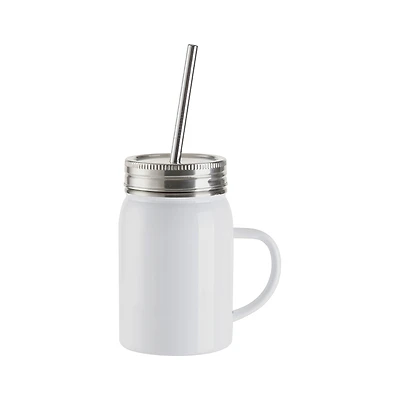 Craft Express  17oz. Handled Sublimation Mason Jars, 4ct.