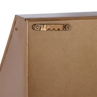 Brown Metal Industrial Wall Shelf, 29" x 9" x 5"