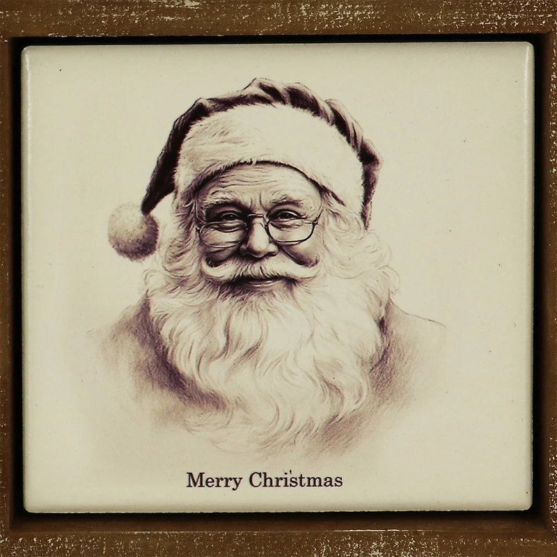 6.5" Black & White Santa Tabletop Décor by Ashland®