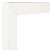 Craig Frames 4 Pack Contemporary White Satin Picture Frame with Mat