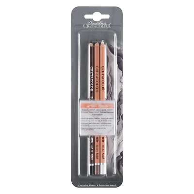 Cretacolor 3 Piece Artists Drawing Pencils Set