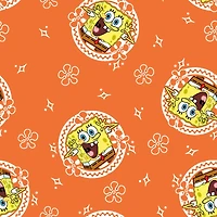 Springs Creative Spongebob Orange You Happy Cotton Fabric