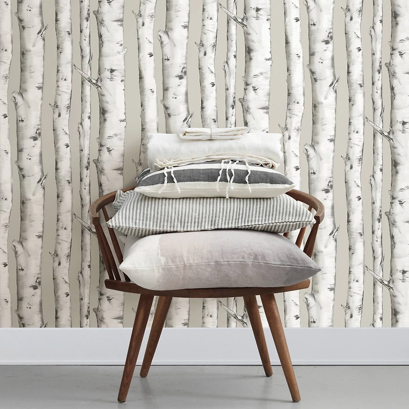 InHome Downy Birch Peel & Stick Wallpaper