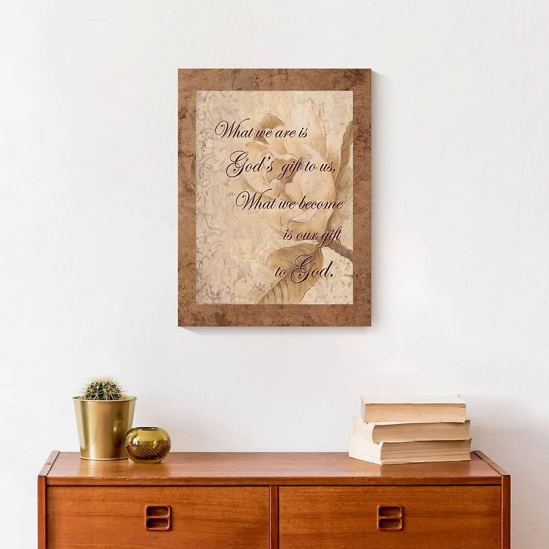 God's Gift 12" x 16" Canvas Wall Art
