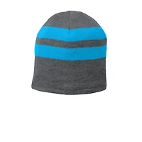Port & Company® Fleece-Lined Striped Beanie Cap
