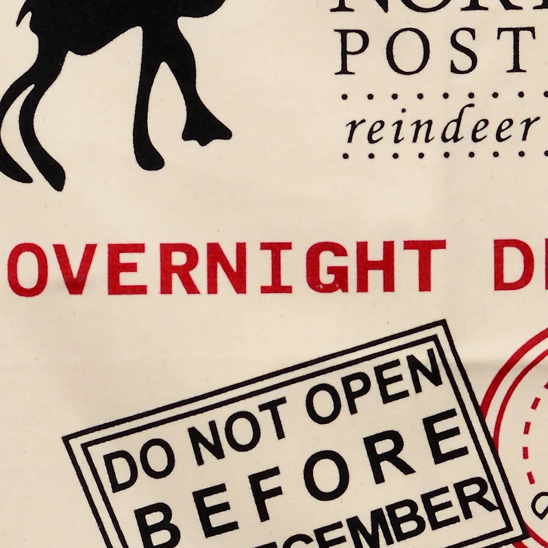 Personality Case™ North Pole Post Office Drawstring Cotton Christmas Bag