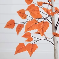 4ft. Autumn Paper Birch Artificial Fall Tree