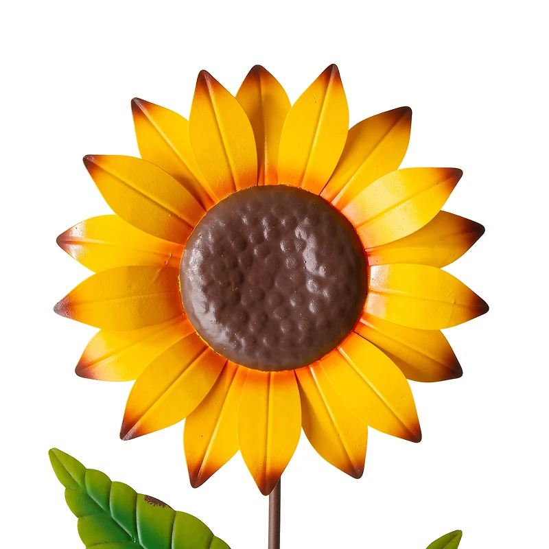 Glitzhome® 42" Fall Metal Sunflower Yard Stake Set