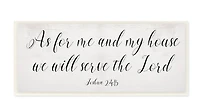 Stupell Industries We Will Serve the Lord Wooden Wall Plaque