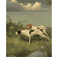 16" x 20" Hunting Dogs Paint-by-Number Kit by Artist's Loft®