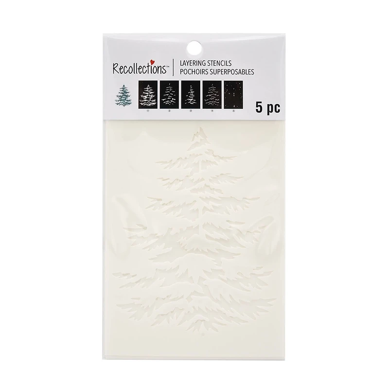 Winter Tree Layering Stencils by Recollections™
