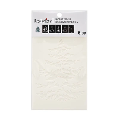 Winter Tree Layering Stencils by Recollections™