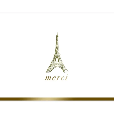 JAM Paper Premium Merci Thank You Card Set, 12ct.