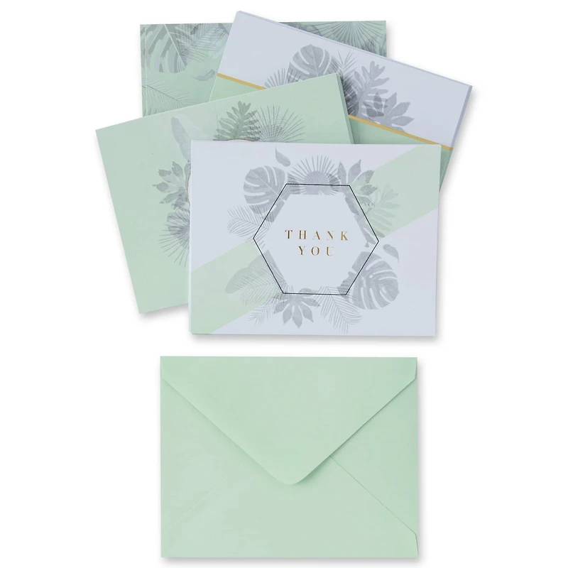 Mint Thank You Flat Cards & Envelopes by Recollections™, 4.25" x 5.5"