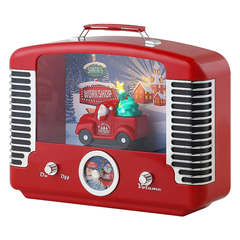 12" Red Nostalgic Truck Radio