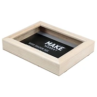 6 Pack: 11.7" x 15" Hinged Wood Shadow Box by Make Market®
