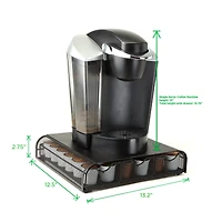 Mind Reader Black 36-Capacity Triple Drawer Single Serve Coffee Pod Holder Drawer