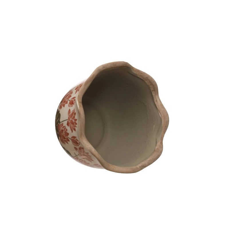 7" Large Lotus Ceramic Planter by Ashland®