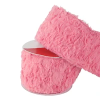 3.5" x 15ft. Wired Faux Fur Ribbon by Celebrate It