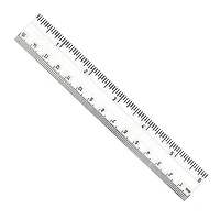 Charles Leonard Clear 6" Plastic Ruler, 48ct.