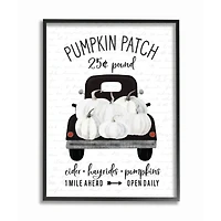 Stupell Industries Pumpkin Patch Farm Black Framed Wall Art