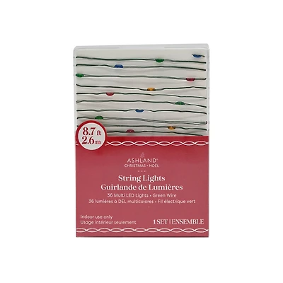 36ct. Warm White LED Multicolor Bead String Lights by Ashland®