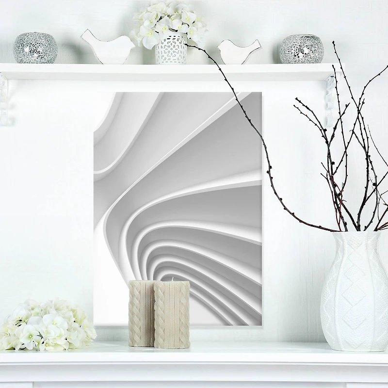 Designart - Fractal Bulgy Layered 3D Waves
