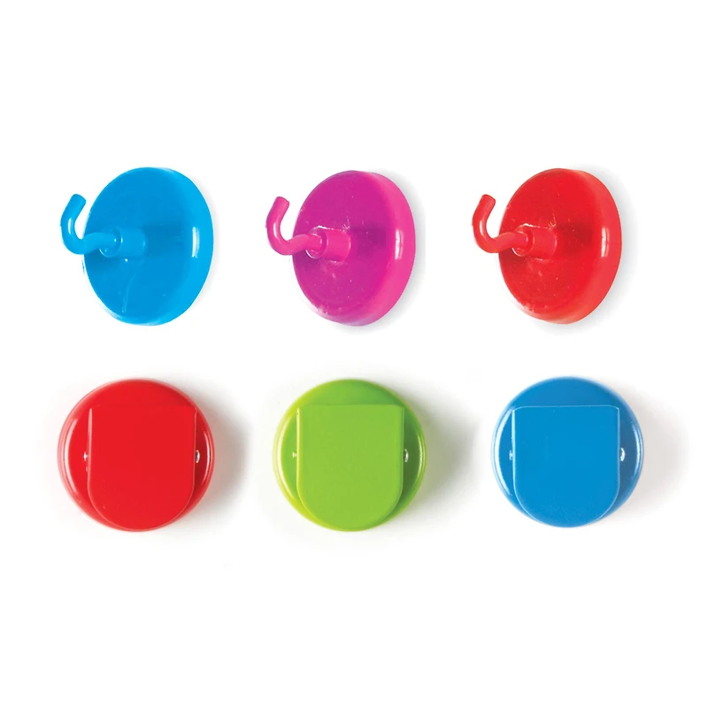 Learning Resources 1.5" Super Strong Magnetic Clips & Hooks, 6ct.