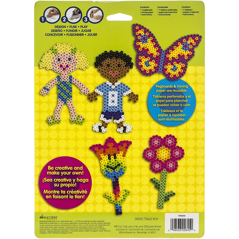 Perler™ Fun Fusion Assorted Pegboard Set