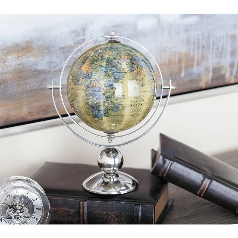 11" Silver Steel Traditional Globe