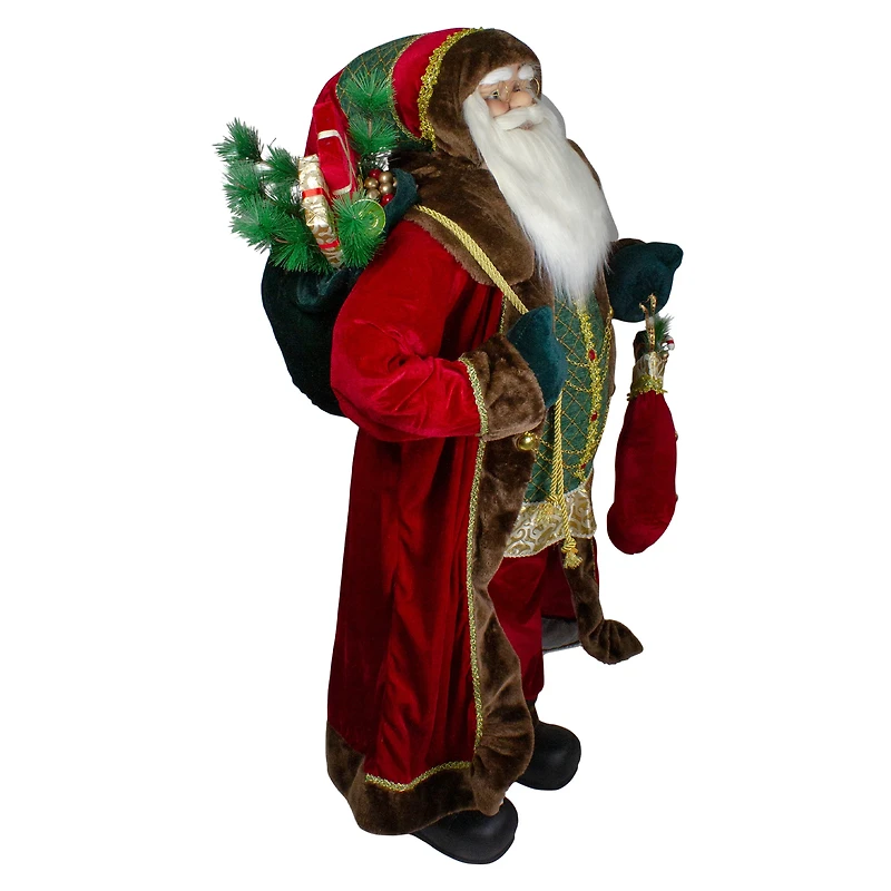 4ft. Standing Santa Christmas Figure with Presents