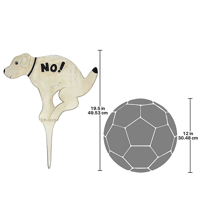 Design Toscano 20" No Pausing Pooch Lawn Stake Sign