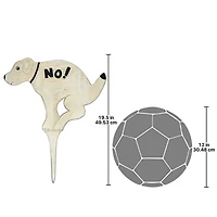 Design Toscano 20" No Pausing Pooch Lawn Stake Sign