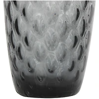 21" Black Ombre Handmade Glass Vase
