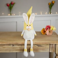 20" Yellow Sitting Bunny Gnome Easter Figurine