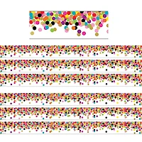 Teacher Created Resources Confetti Straight Border Trim, 210ft.