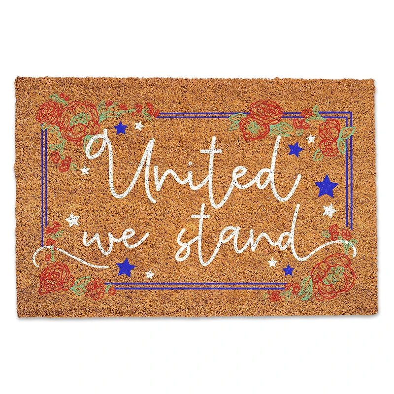 United We Stand Coir Door Mat