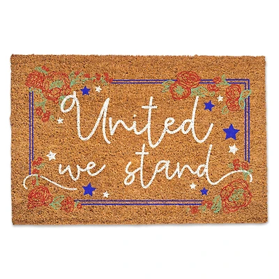United We Stand Coir Door Mat