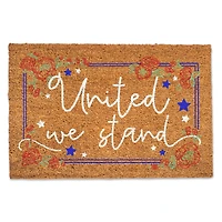 United We Stand Coir Door Mat