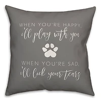 When You're Happy Throw Pillow