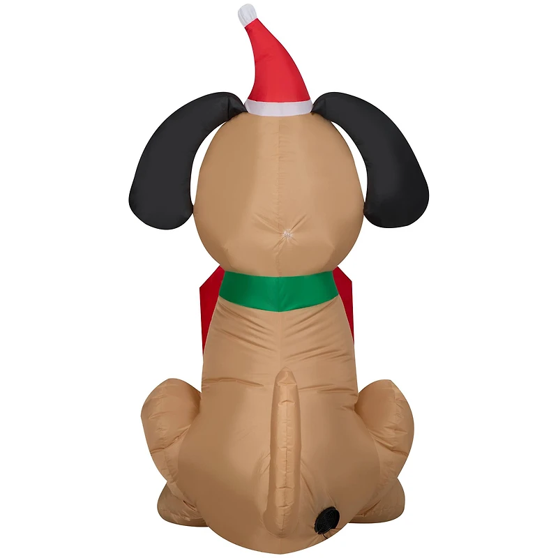 5ft. Airblown® Inflatable Christmas Dog with Santa Paws Sign