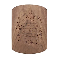 Walking in a Winter Wonderland 11" x 8" Walnut Oval Cutting Board