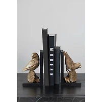 Hello Honey® Gold Parrot Bookends Set