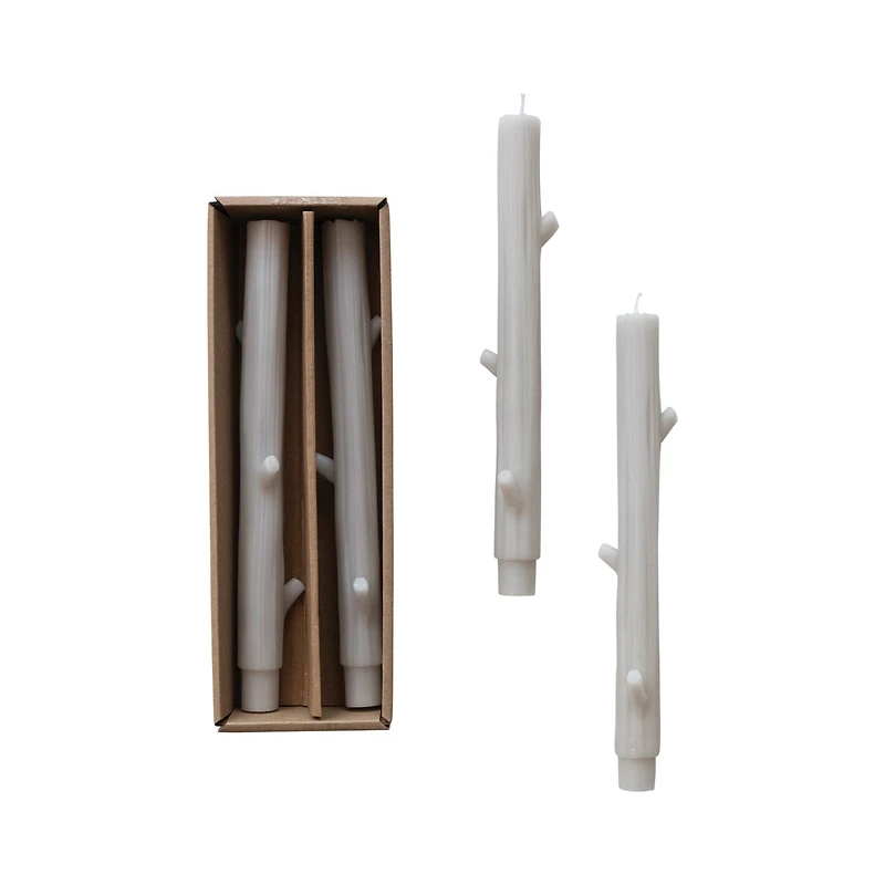 Hello Honey® 10.25" Unscented Tree Branch Taper Candles
